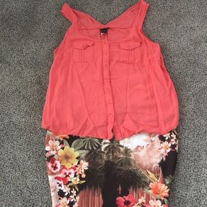 Torrid top and skirt